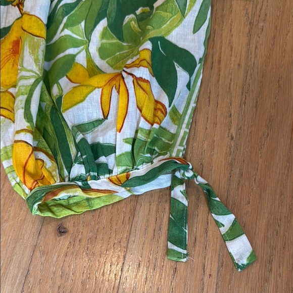 C&C Linen Pants floral women’s size medium - Picture 5 of 11